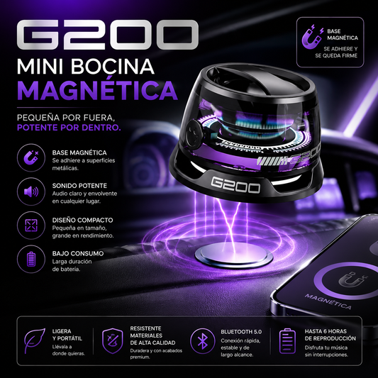 Mini Bocina Magnética G200 | RGB pro 🔊