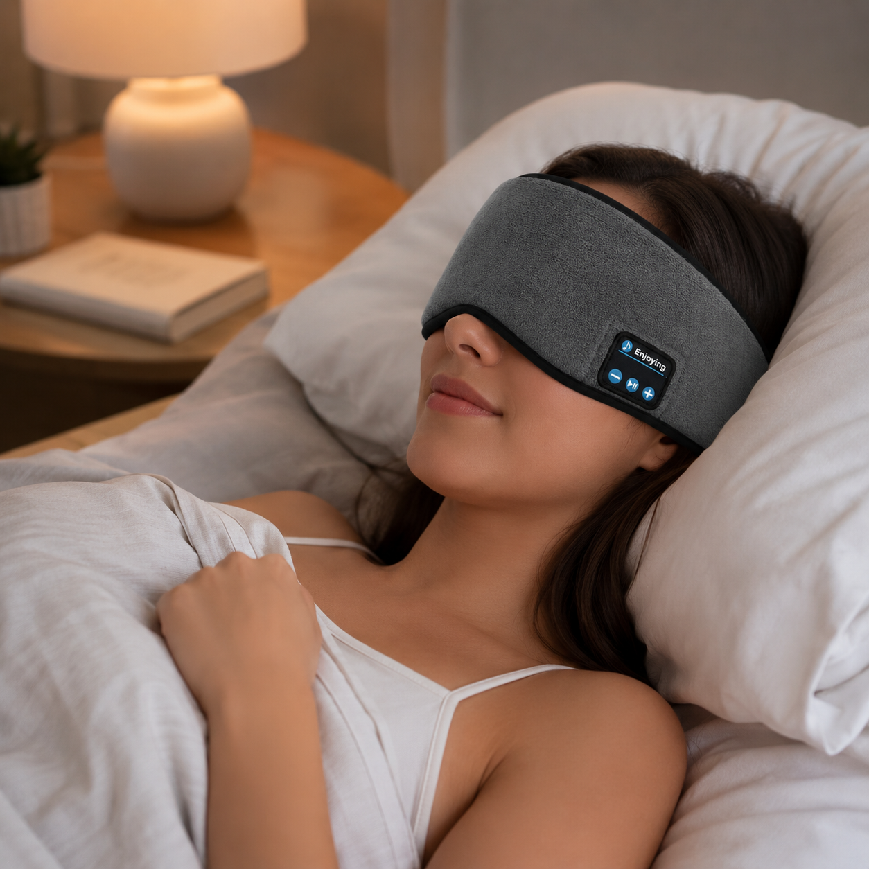 Máscara de Sueño con Bluetooth y Sonido HD para Descanso Total